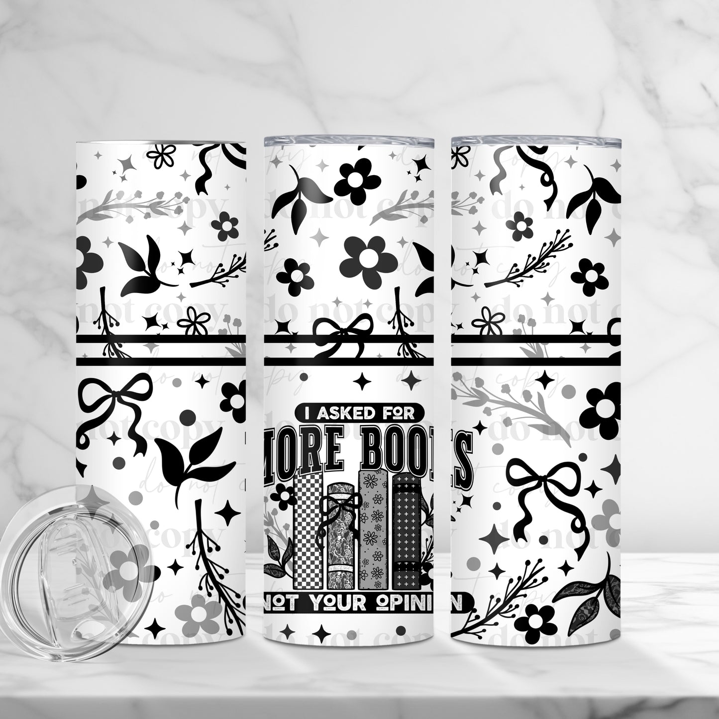 20oz Tumbler- I asked for more books