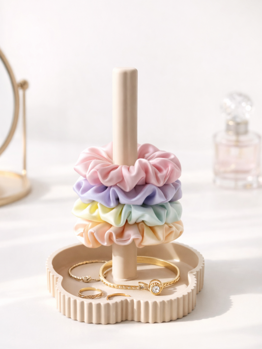 Vanity makeup organizers- Scrunchie holder/ Trinket dish