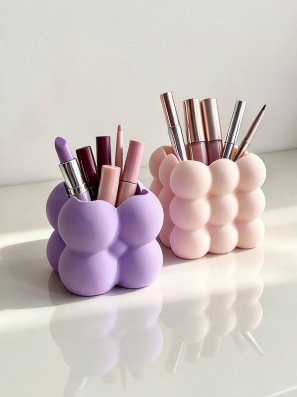Vanity makeup organizers- Bubble Brush holder