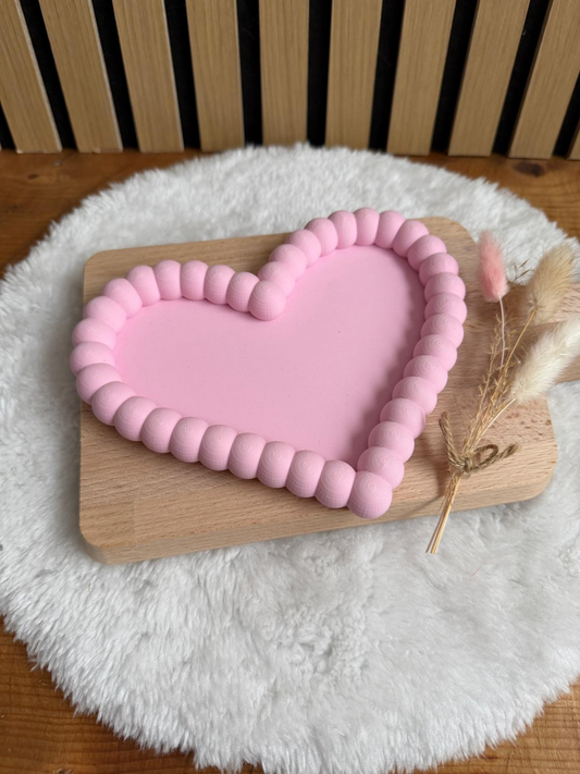 Vanity makeup organizers- Heart Trinket tray