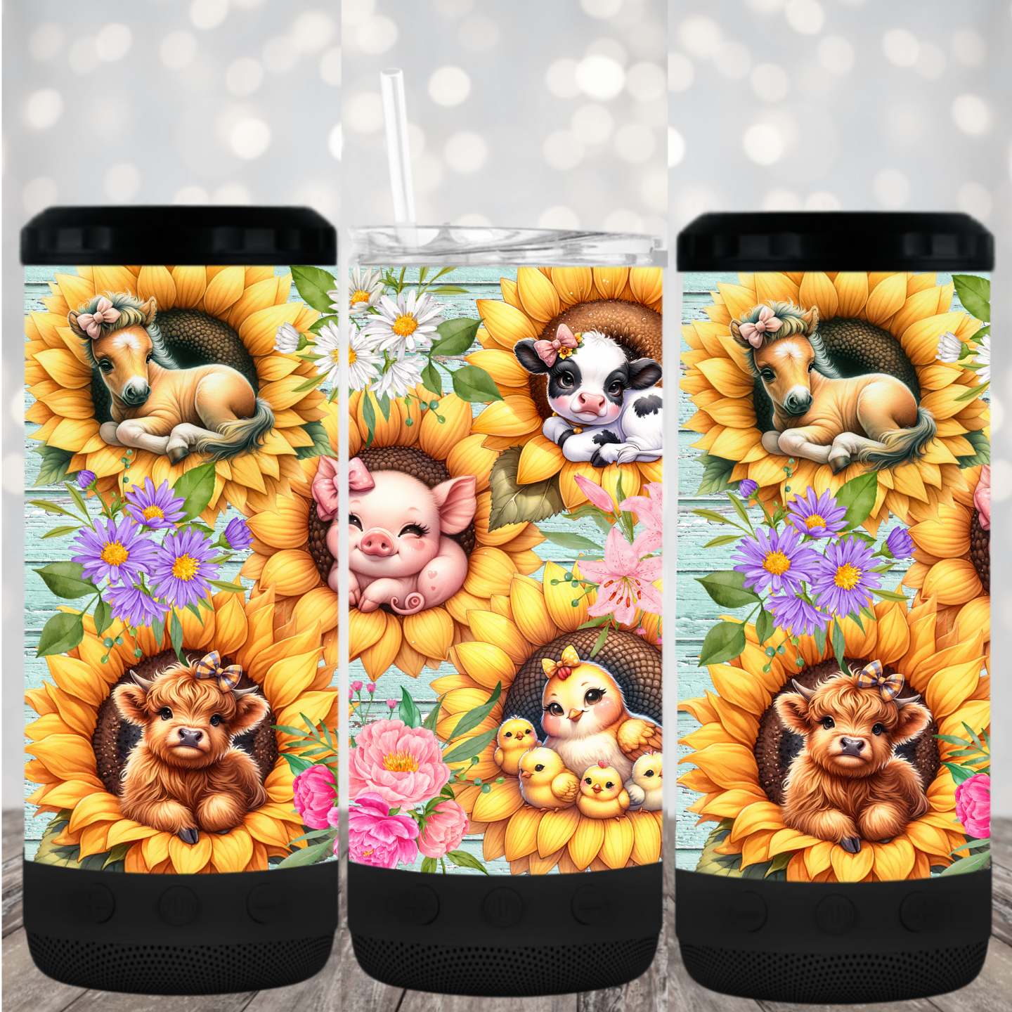 4 in 1 Tumbler with Bluetooth speaker- #35