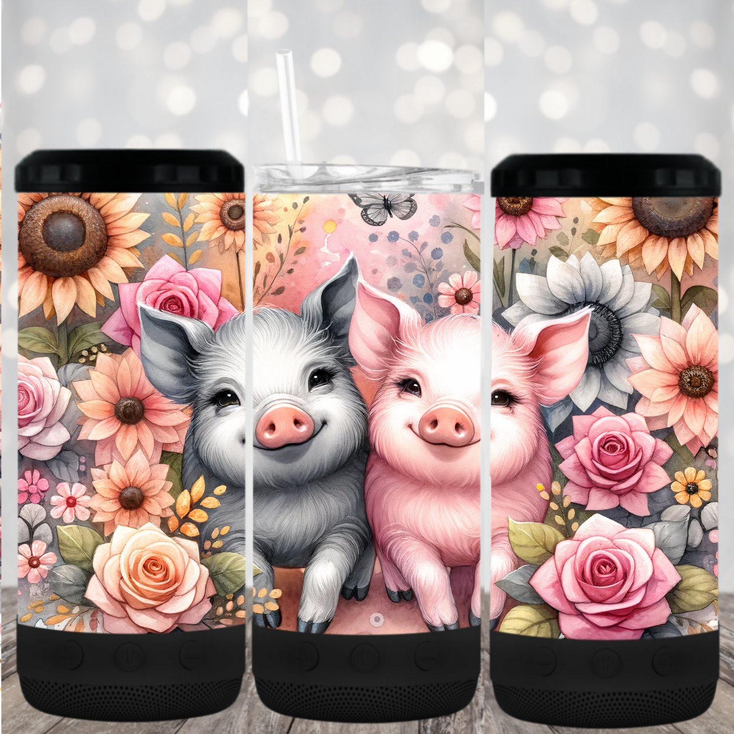 4 in 1 Tumbler with Bluetooth speaker- #36
