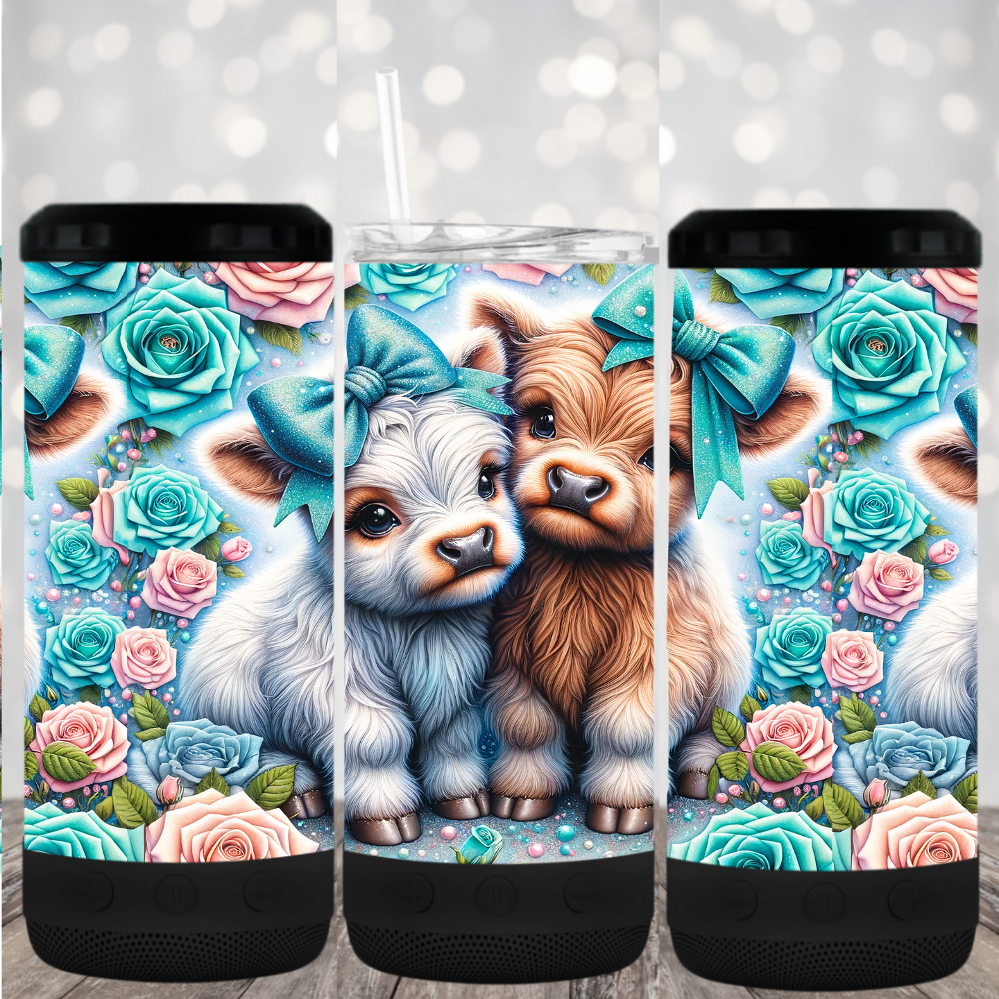 4 in 1 Tumbler with Bluetooth speaker- #46
