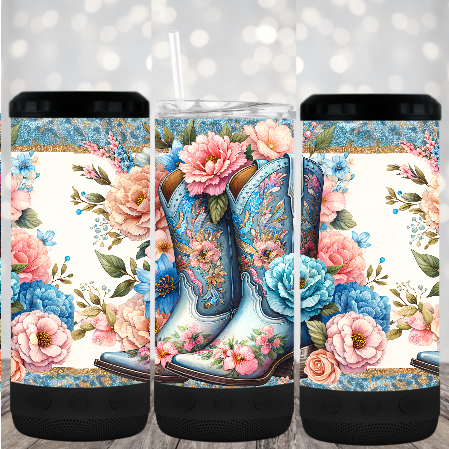 4 in 1 Tumbler with Bluetooth speaker- #63