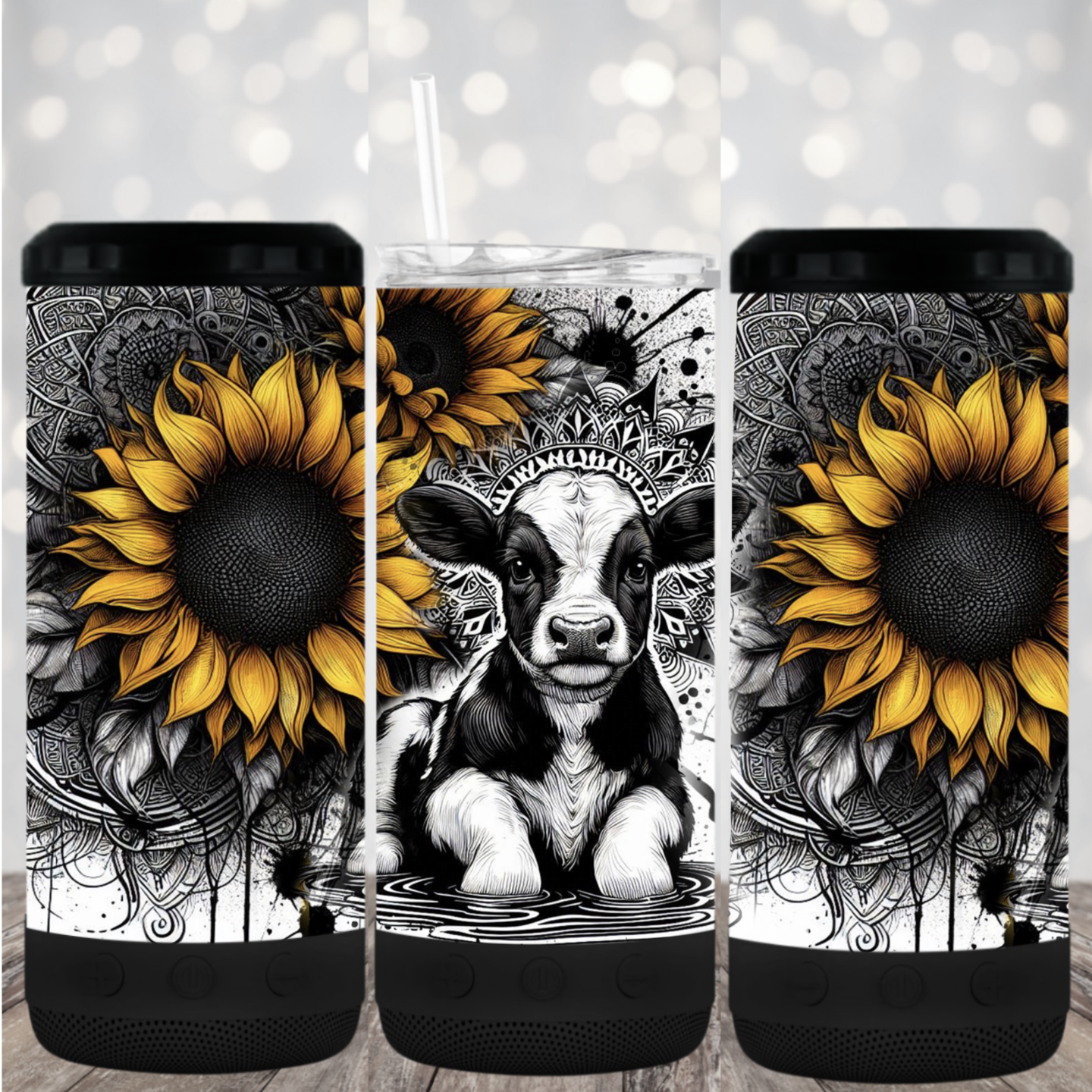 4 in 1 Tumbler with Bluetooth speaker- #64