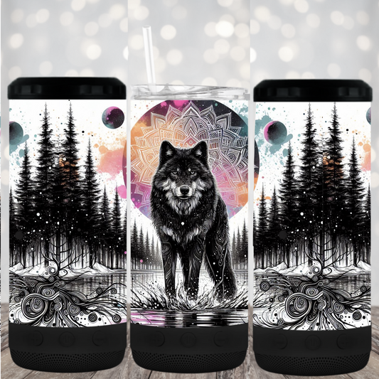 4 in 1 Tumbler with Bluetooth speaker- #67