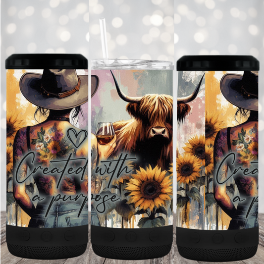 4 in 1 Tumbler with Bluetooth speaker- #70
