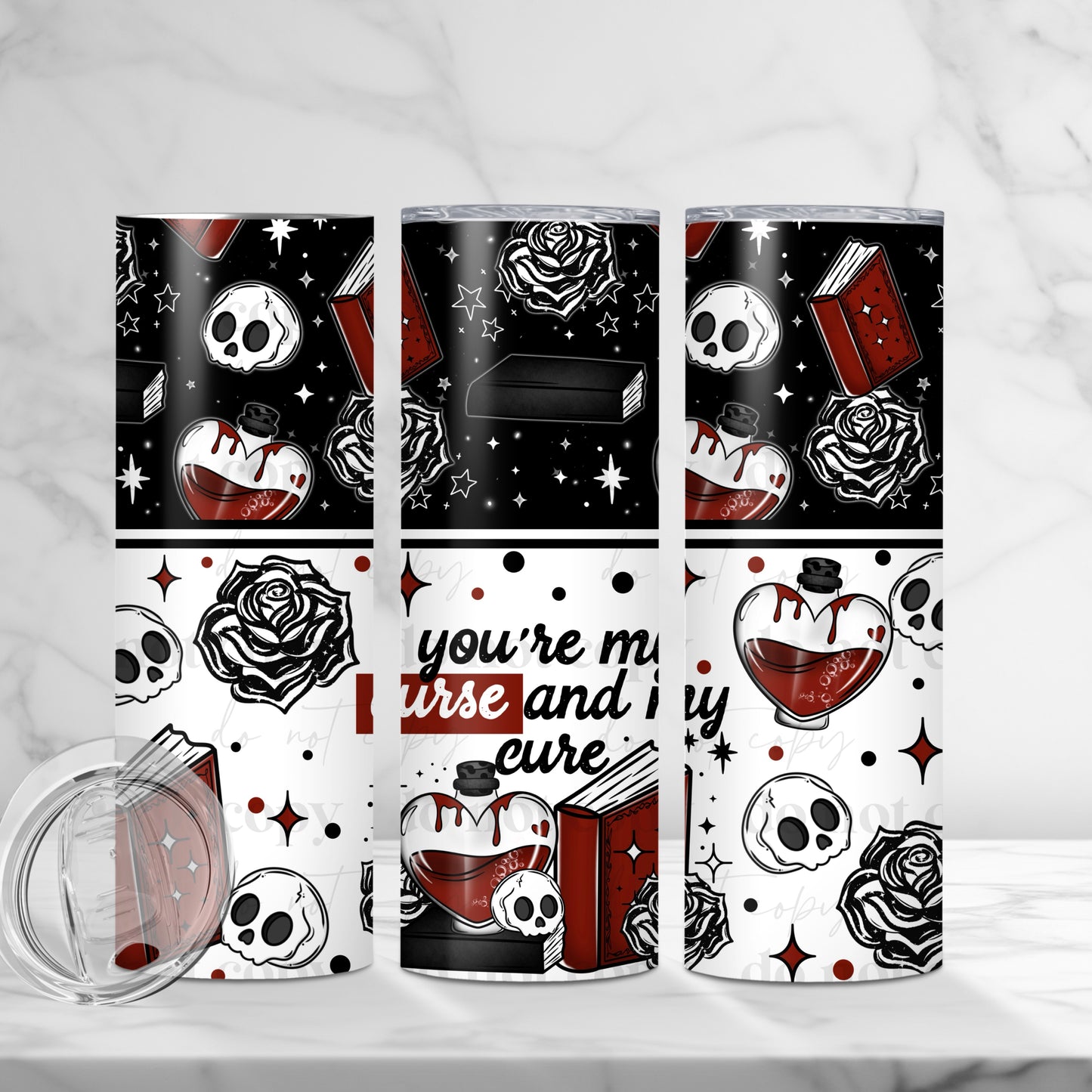 20oz Tumbler- You're my curse and my cure