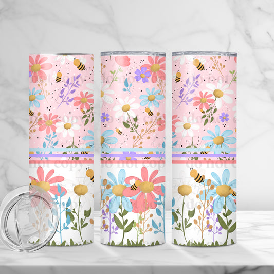 20oz Tumbler- Pastel florals