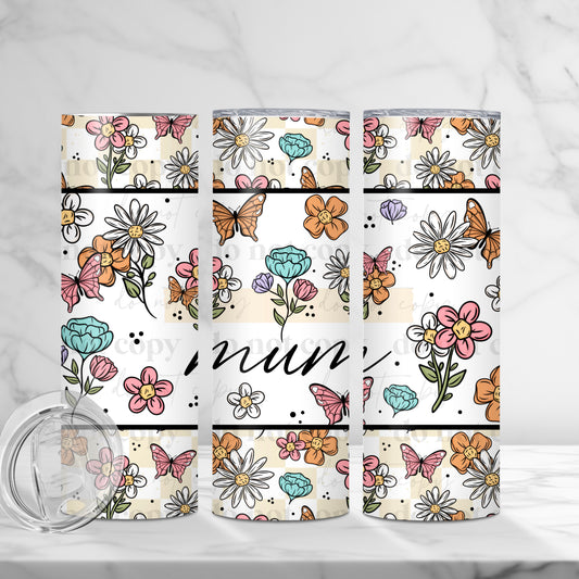 20oz Tumbler- Floral MUM