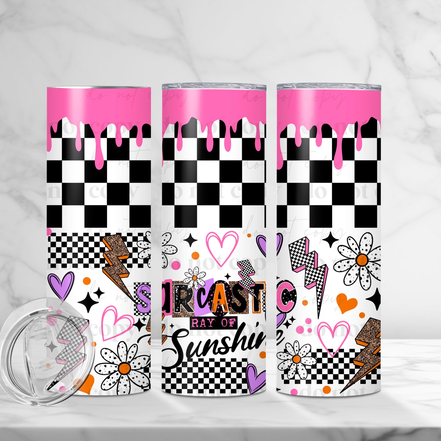 20oz Tumbler- Sarcastic ray of sunshine