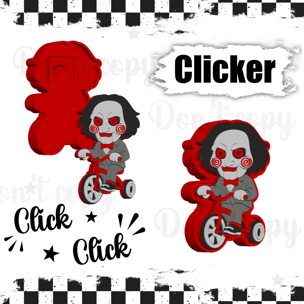 3D Printed fidget clickers- Jigsaw