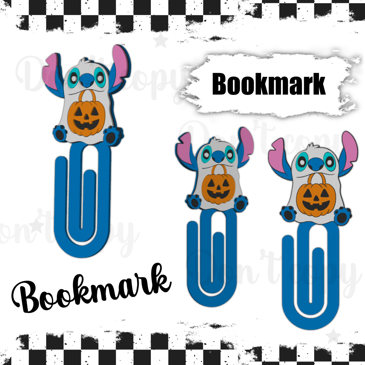3D Printed Bookmarks - Ghost Blue guy