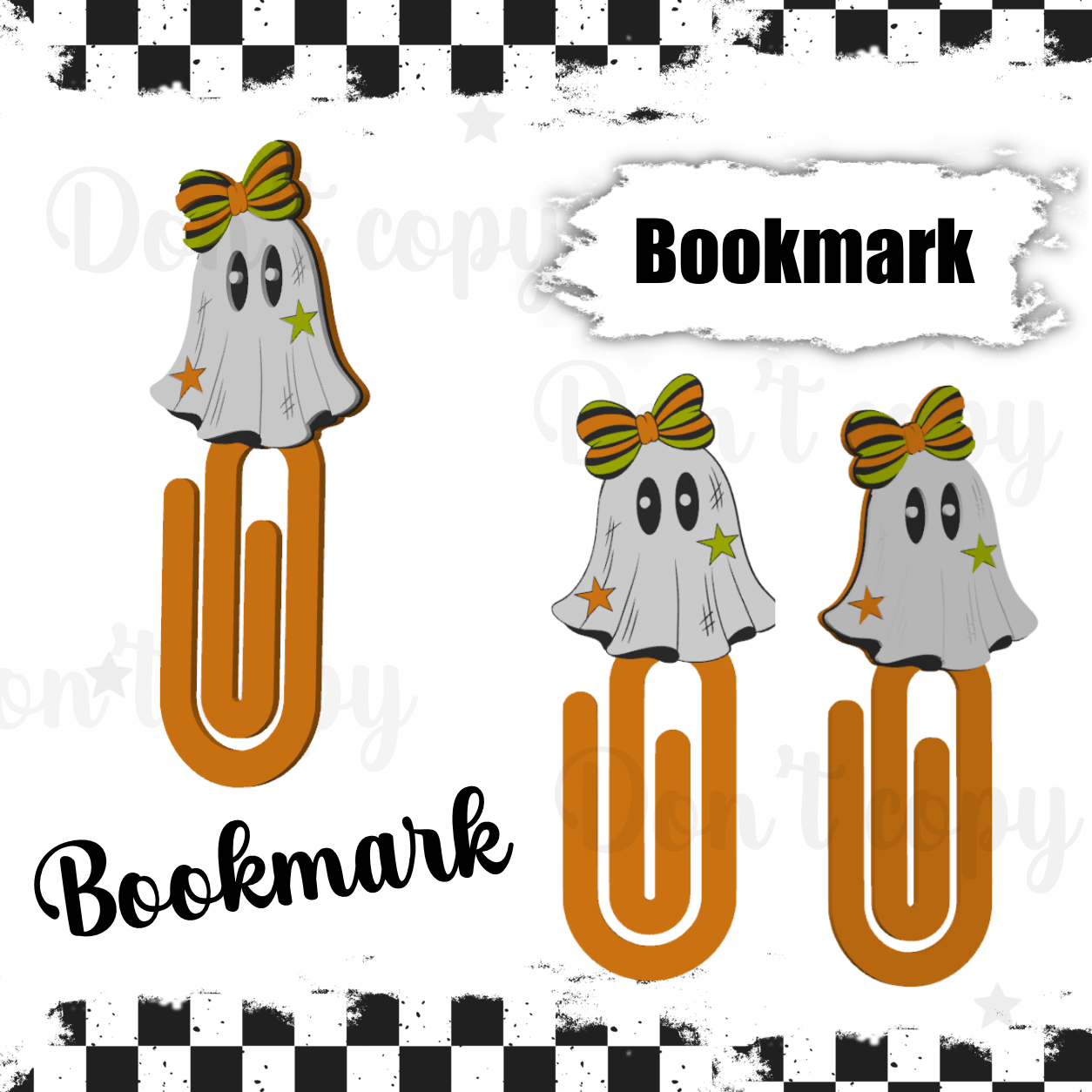3D Printed Bookmarks - Boo Boo