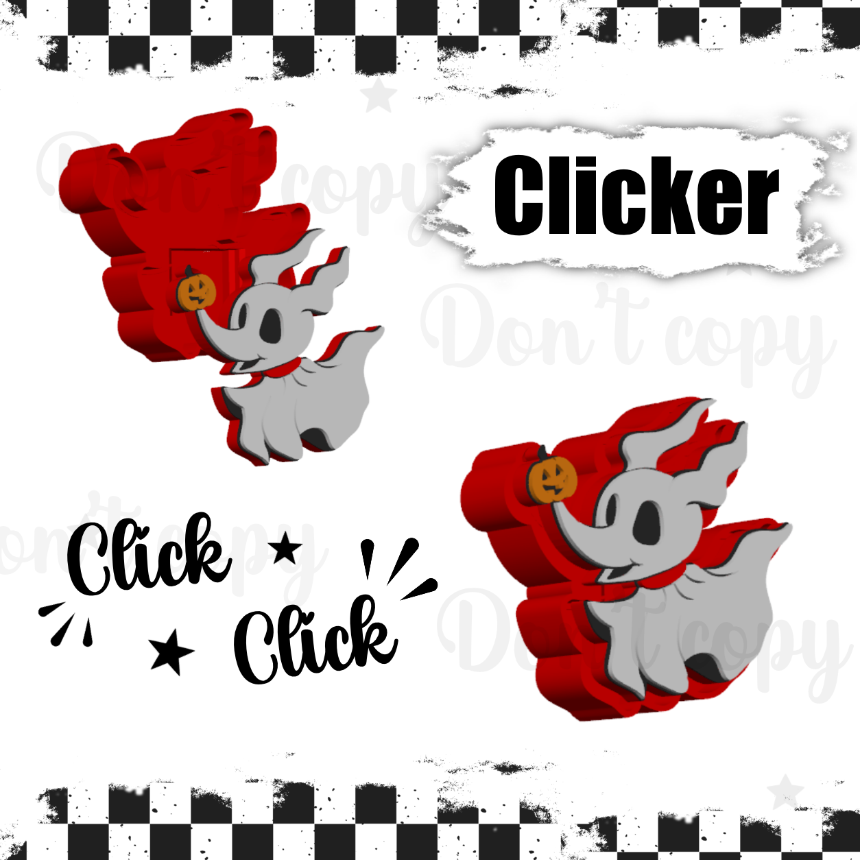 3D Printed fidget clickers- Zero