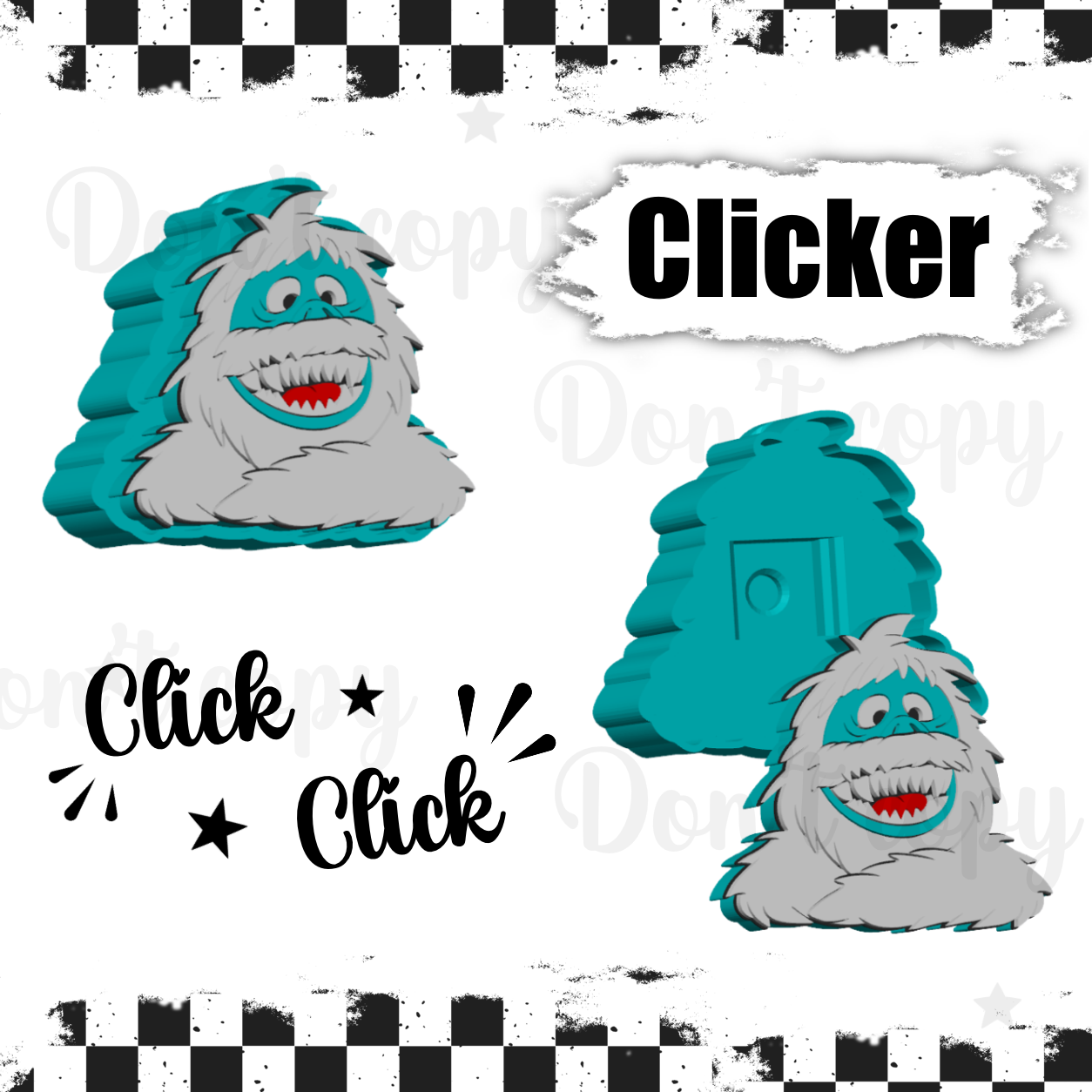 3D Printed fidget clickers- bumble