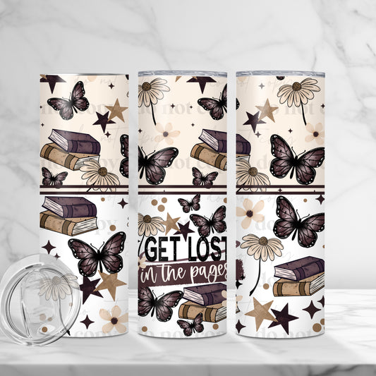 20oz Tumbler- Get lost in the pages