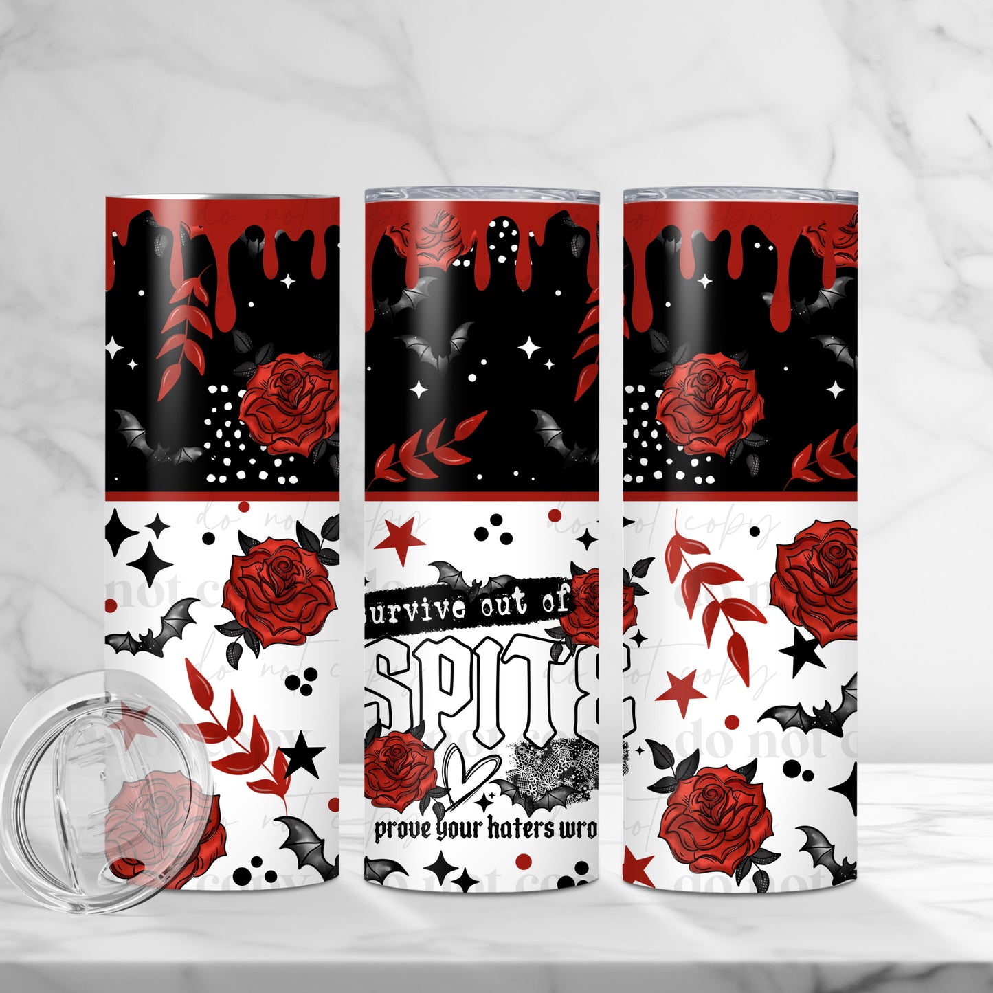 20oz Tumbler- Survive out of spite