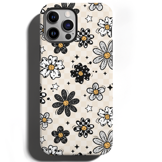 MagSafe Tough Phone case - Checker florals