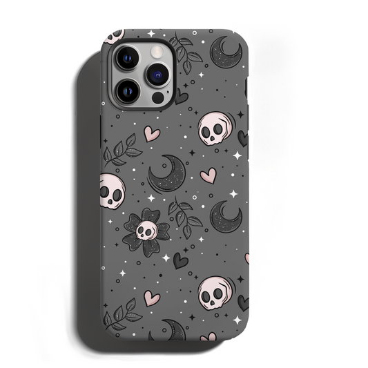 MagSafe Tough Phone case -Skull & Moon