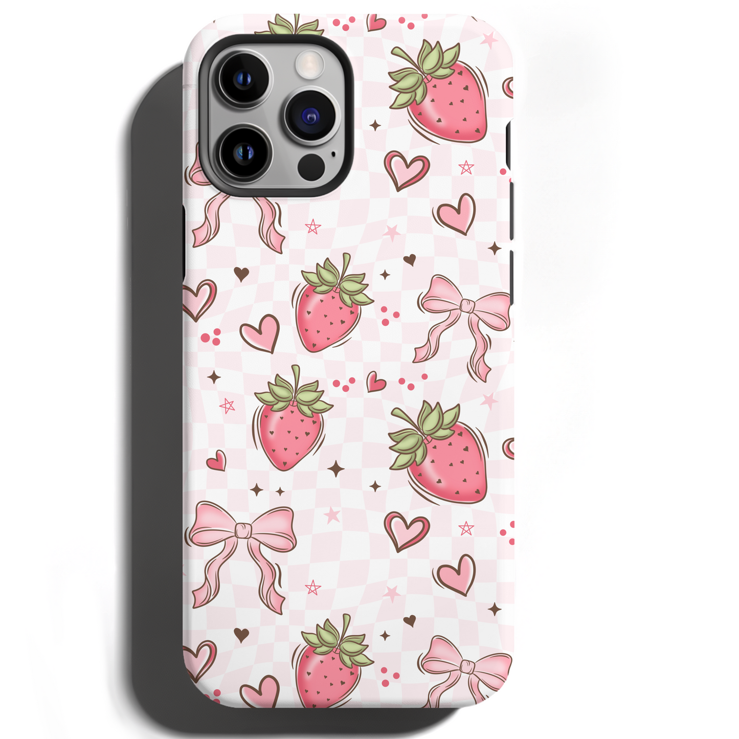 MagSafe Tough Phone case - Strawberry Bows