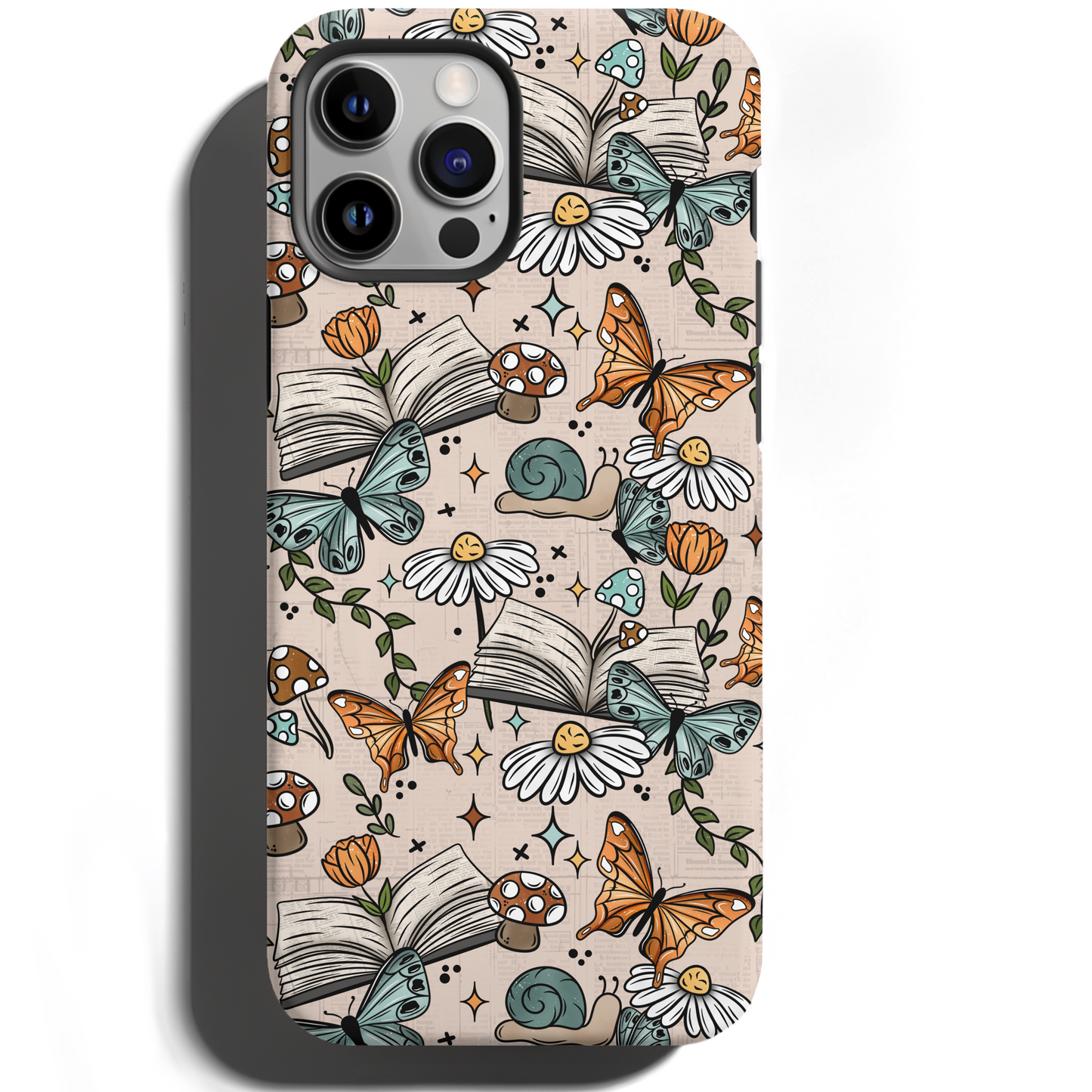MagSafe Tough Phone case - Cottagecore books