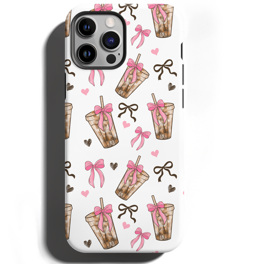 MagSafe Tough Phone case - Iced coffee coquette