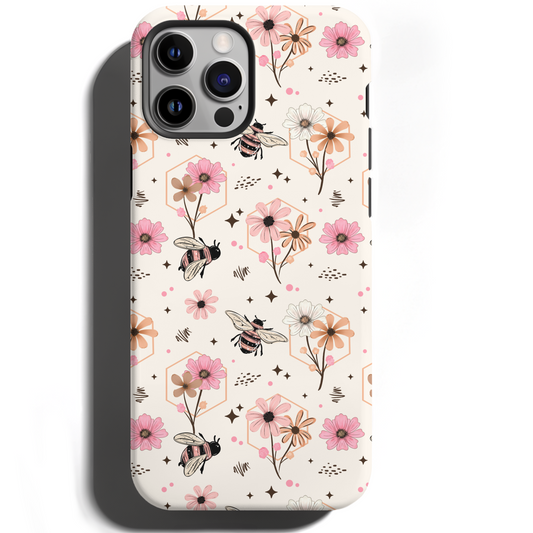 MagSafe Tough Phone case - Sprint neutral flower bees