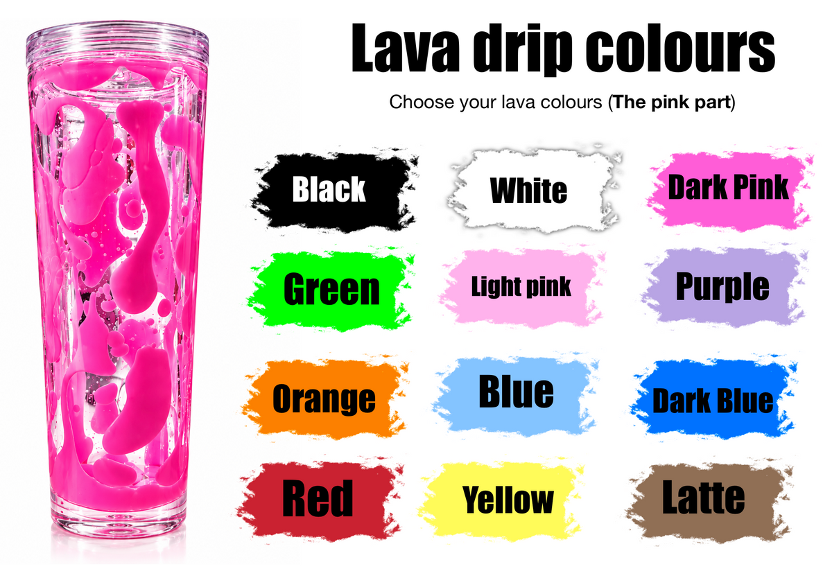 Build your own 24oz/ 16oz Lava Drip tumbler