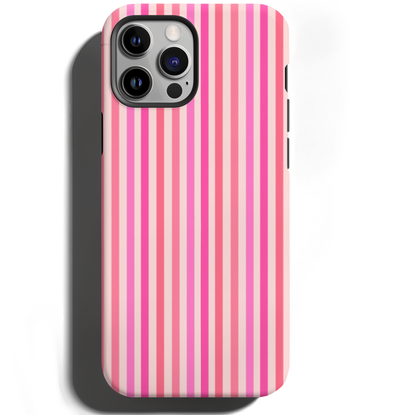 MagSafe Tough Phone case - Pink stripes