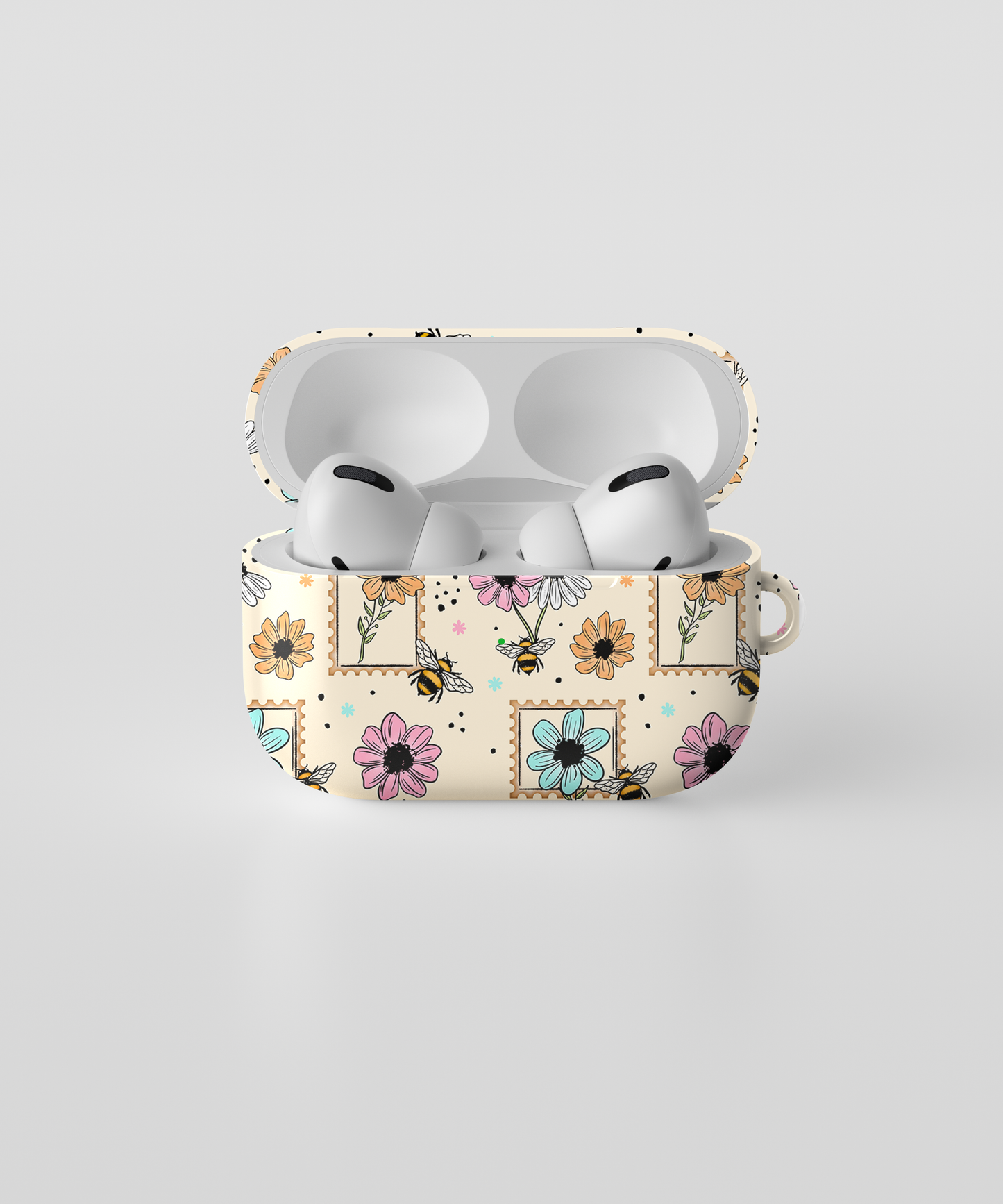 AirPods case - Floral stamps