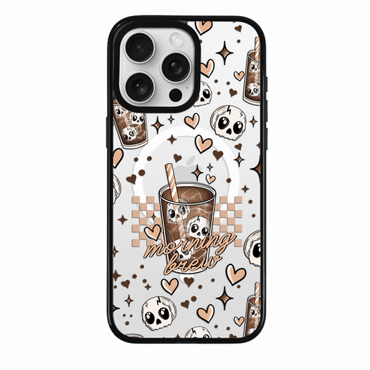 Clear MagSafe Phone case- Morning brew