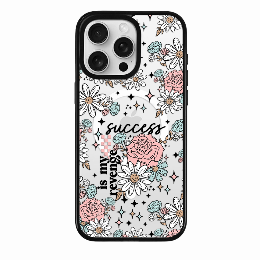 Clear MagSafe Phone case- Success is my revenge
