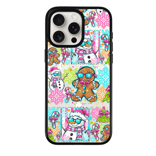 Clear MagSafe Phone case- Christmas in July gingerbread