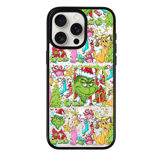 Clear MagSafe Phone case- Christmas in July green man