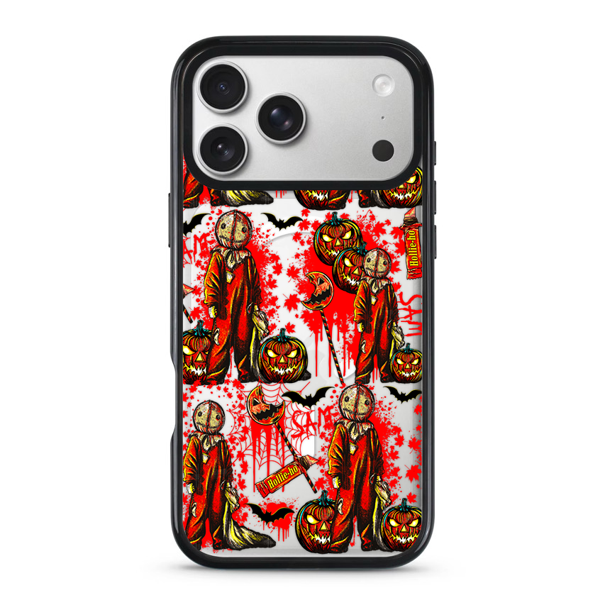 Clear MagSafe Phone case- Pumpkin man