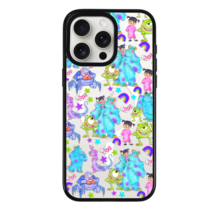 Clear MagSafe Phone case- Monsters