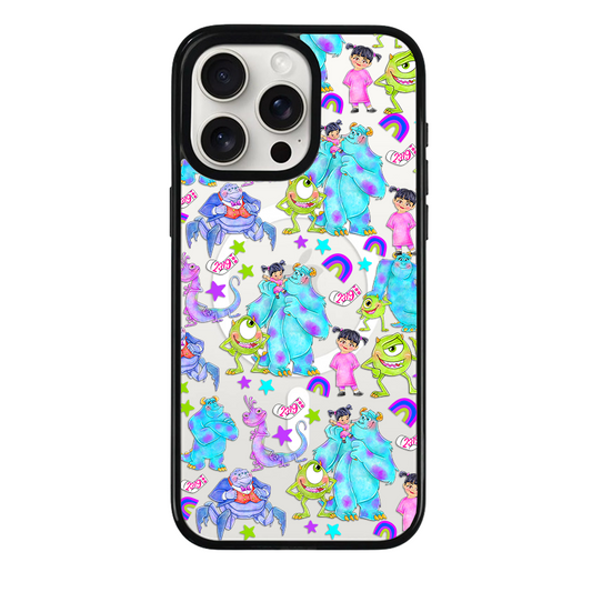 Clear MagSafe Phone case- Monsters