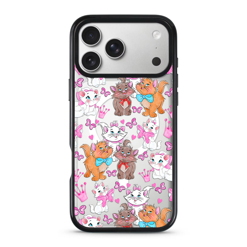 Clear MagSafe Phone case- Cute cats