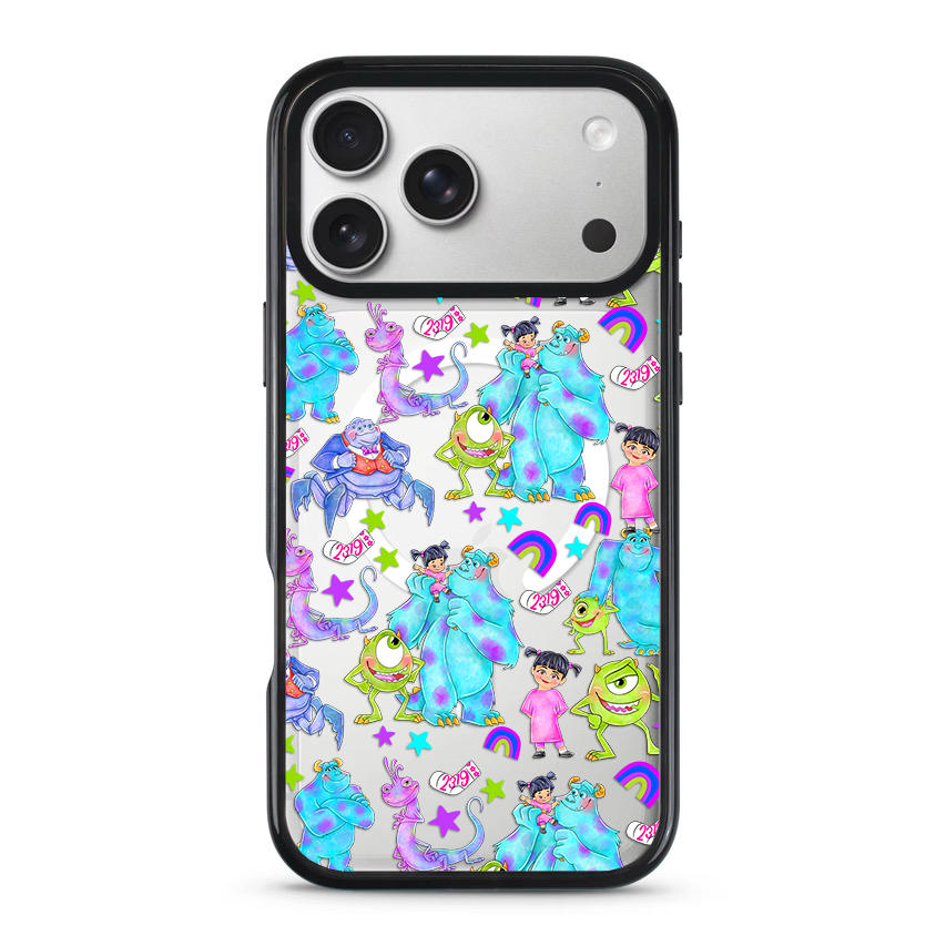 Clear MagSafe Phone case- Monsters