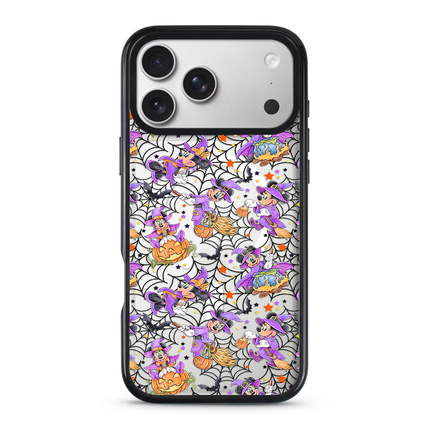 Clear MagSafe Phone case- Halloween Mouse friends