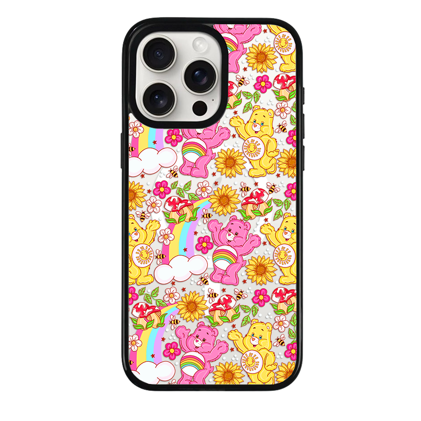 Clear MagSafe Phone case- Rainbow Bears