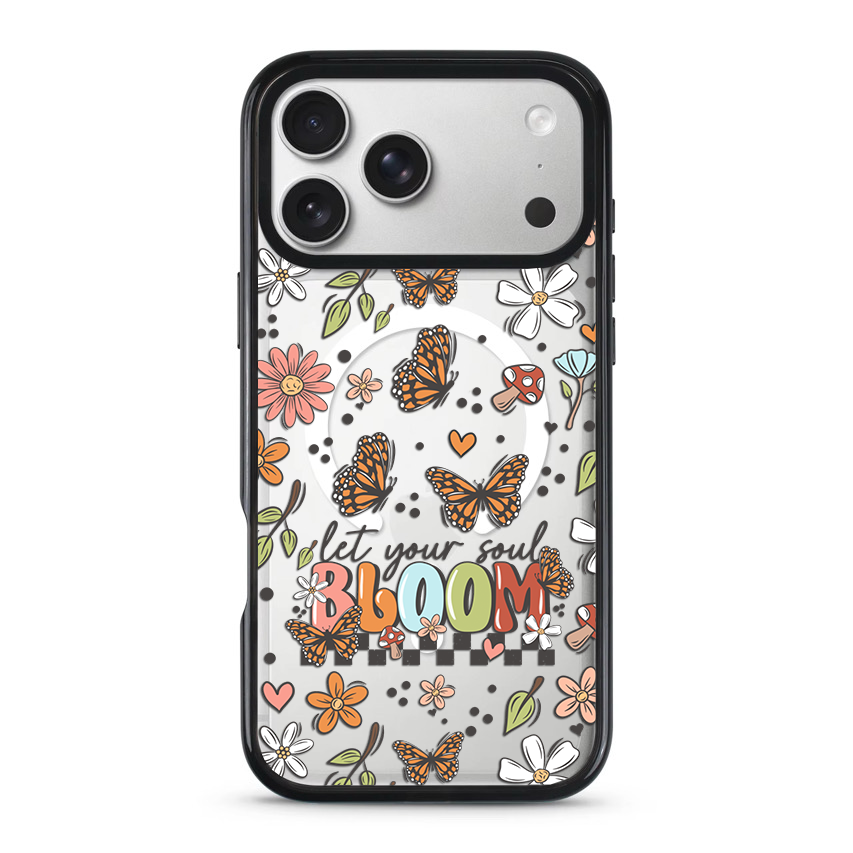 Clear MagSafe Phone case- Bloom