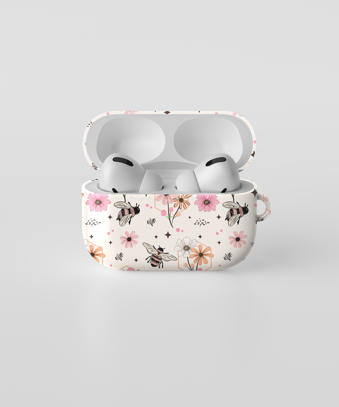 AirPods case - Sprint neutral flower bees