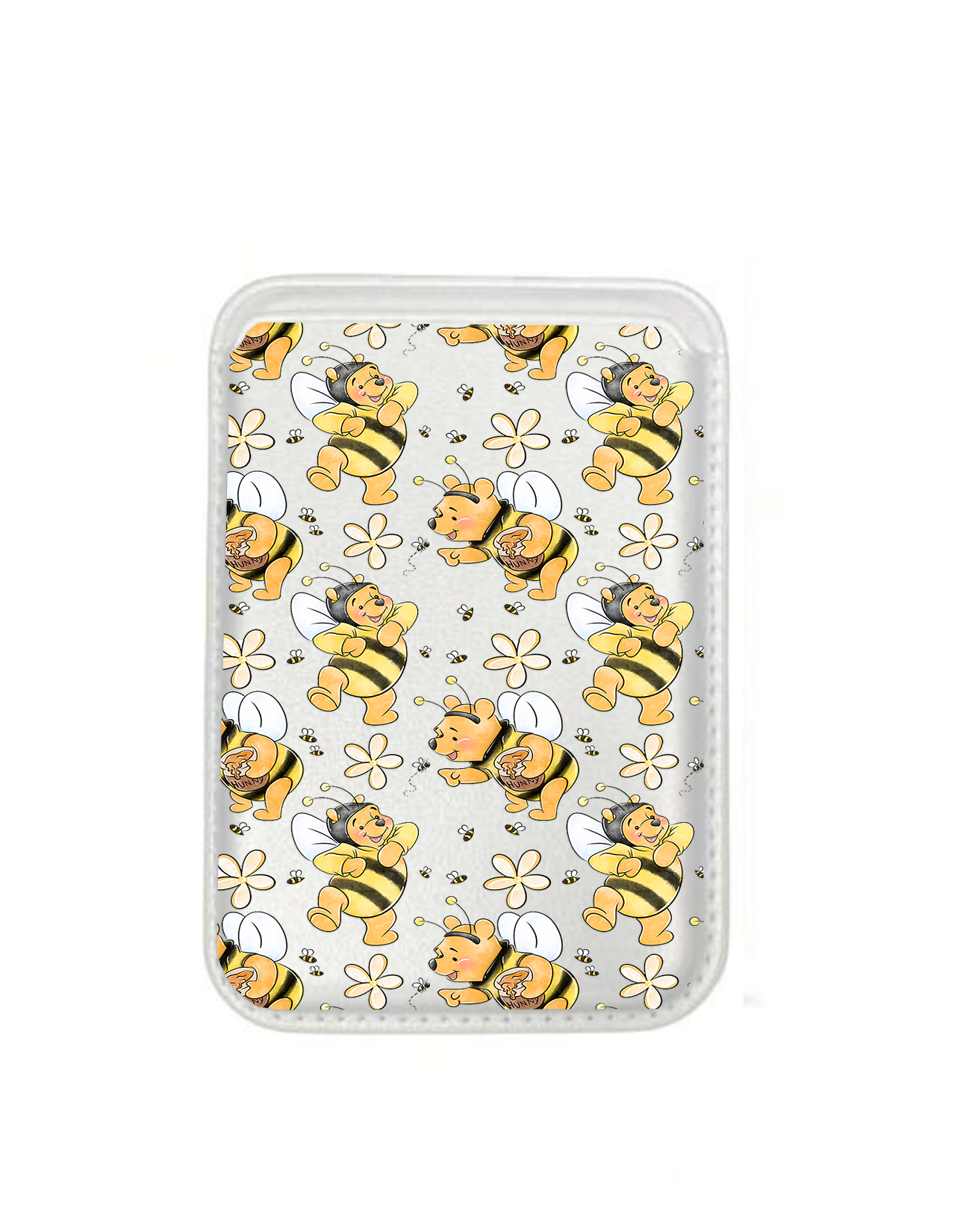 New MagSafe card holder - White * Black and yellow bear bee's