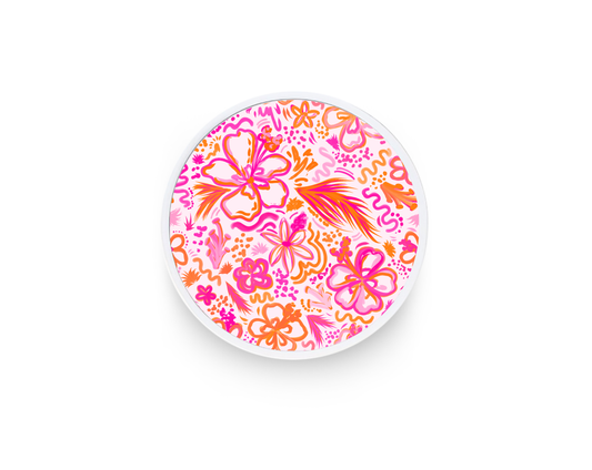 Phone grip- Pink and orange beach flowers
