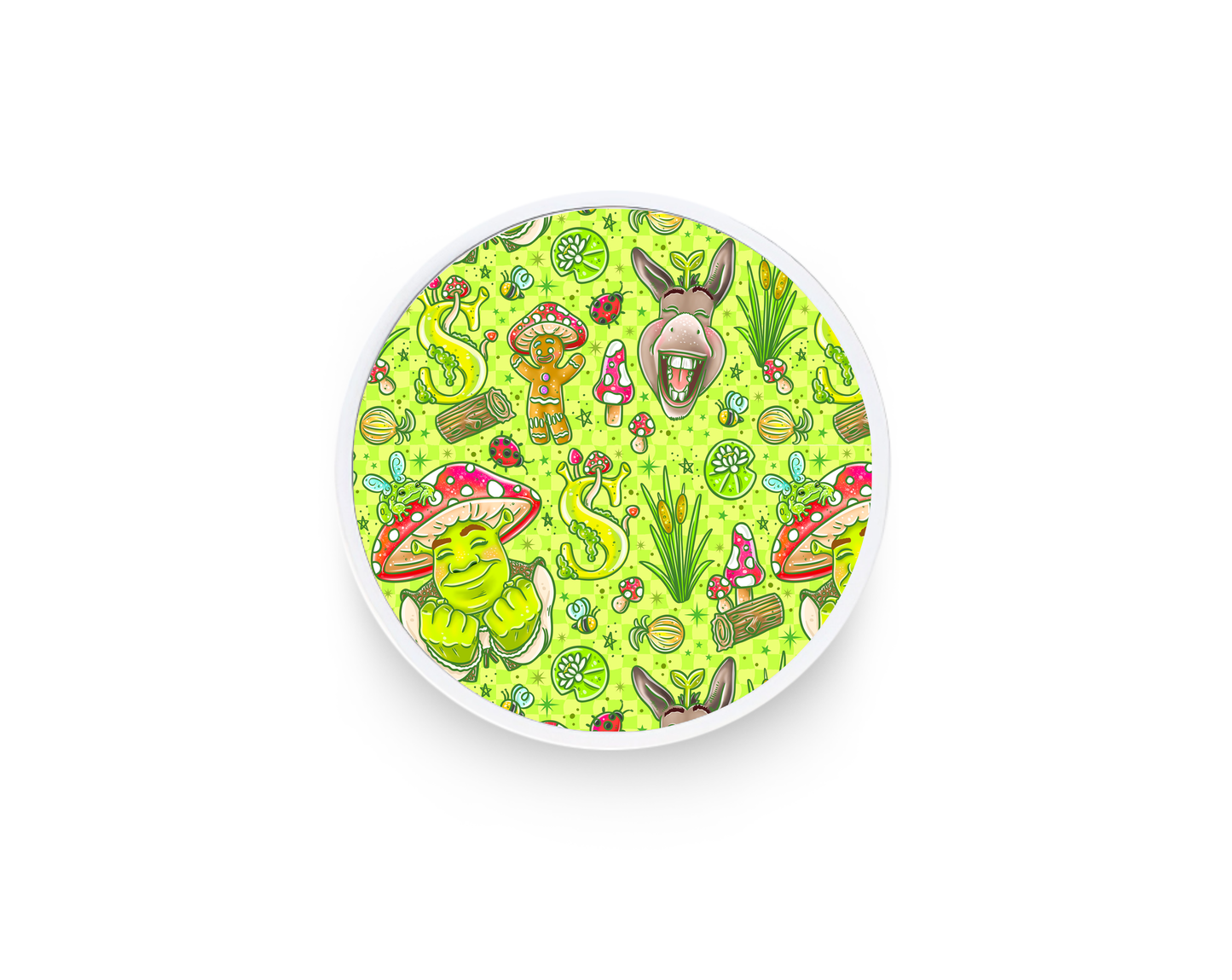 Phone grip- Green mushroom man