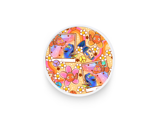 Phone grip- Cute retro fish