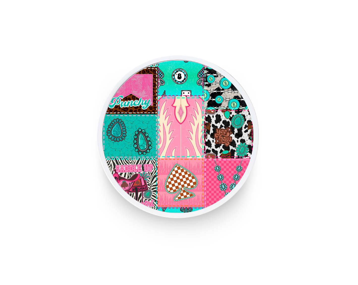Phone grip- Patchwork western