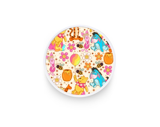 Phone grip- Rainbow Honey bear